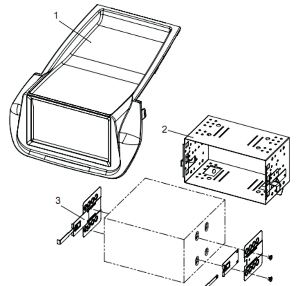 21CT23FT09 2-DIN runko Fiatille