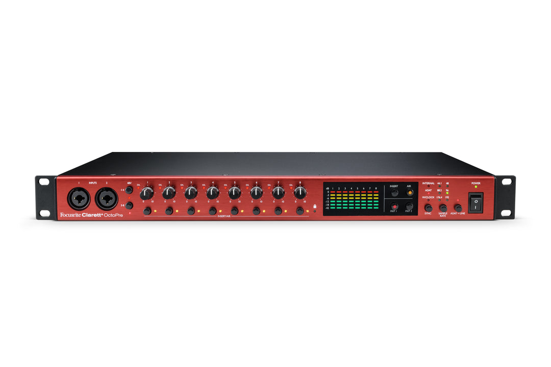 Focusrite Clarett+ Octopre Mikrotonit Preamp