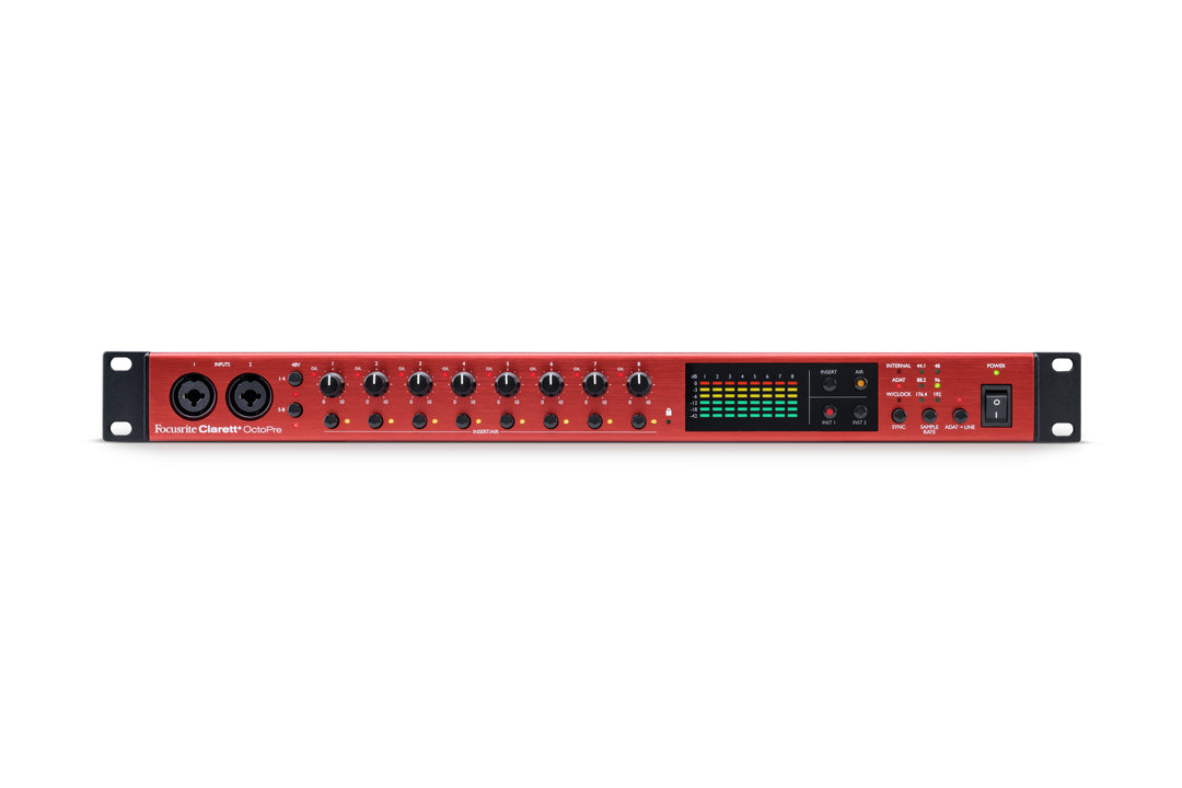 Focusrite Clarett+ Octopre Mikrotonit Preamp