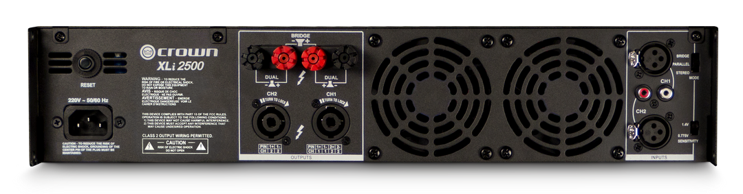 Crown XLi2500 Tehovahvistin (2x500W, 8 Ohm)
