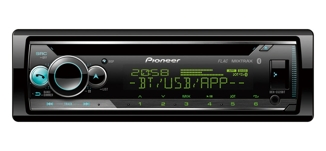 Pioneer DEH-S520BT 1-DIN Autostereo CD, Bluetooth ja Spotify