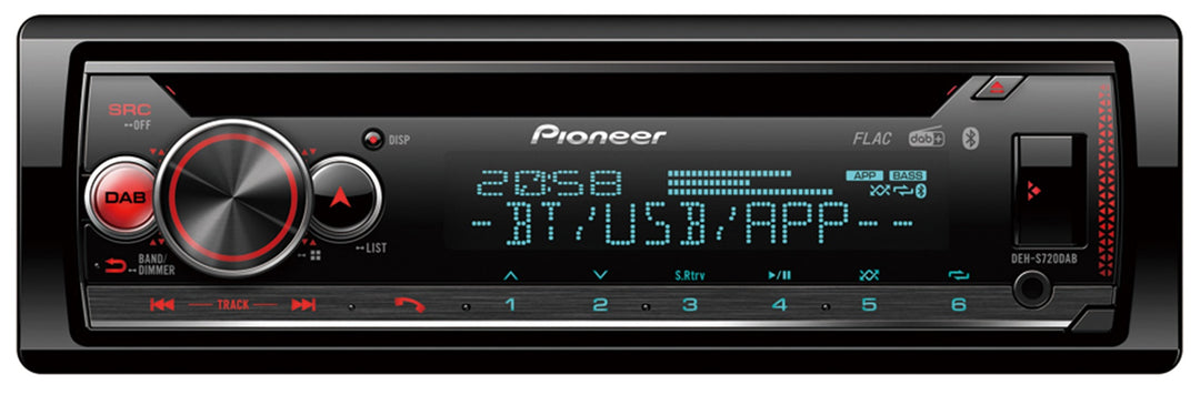 Pioneer DEH-S720DAB Autoradio Bluetooth, DAB+ Radio