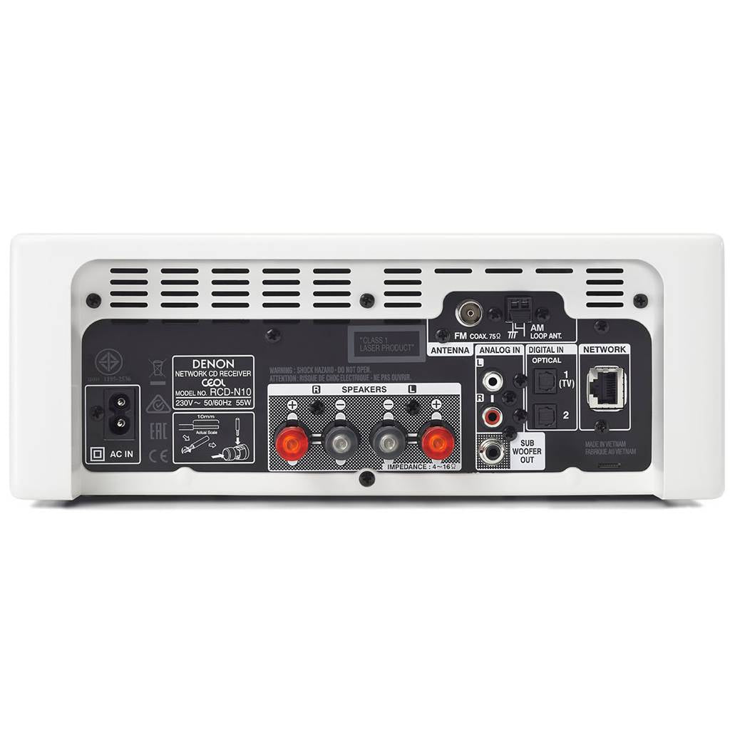 Denon RCD-N10W Mini System (valkoinen)