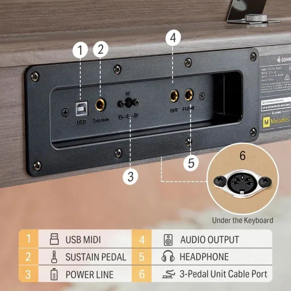 Donner DDP-60 sähköpiano harmaa