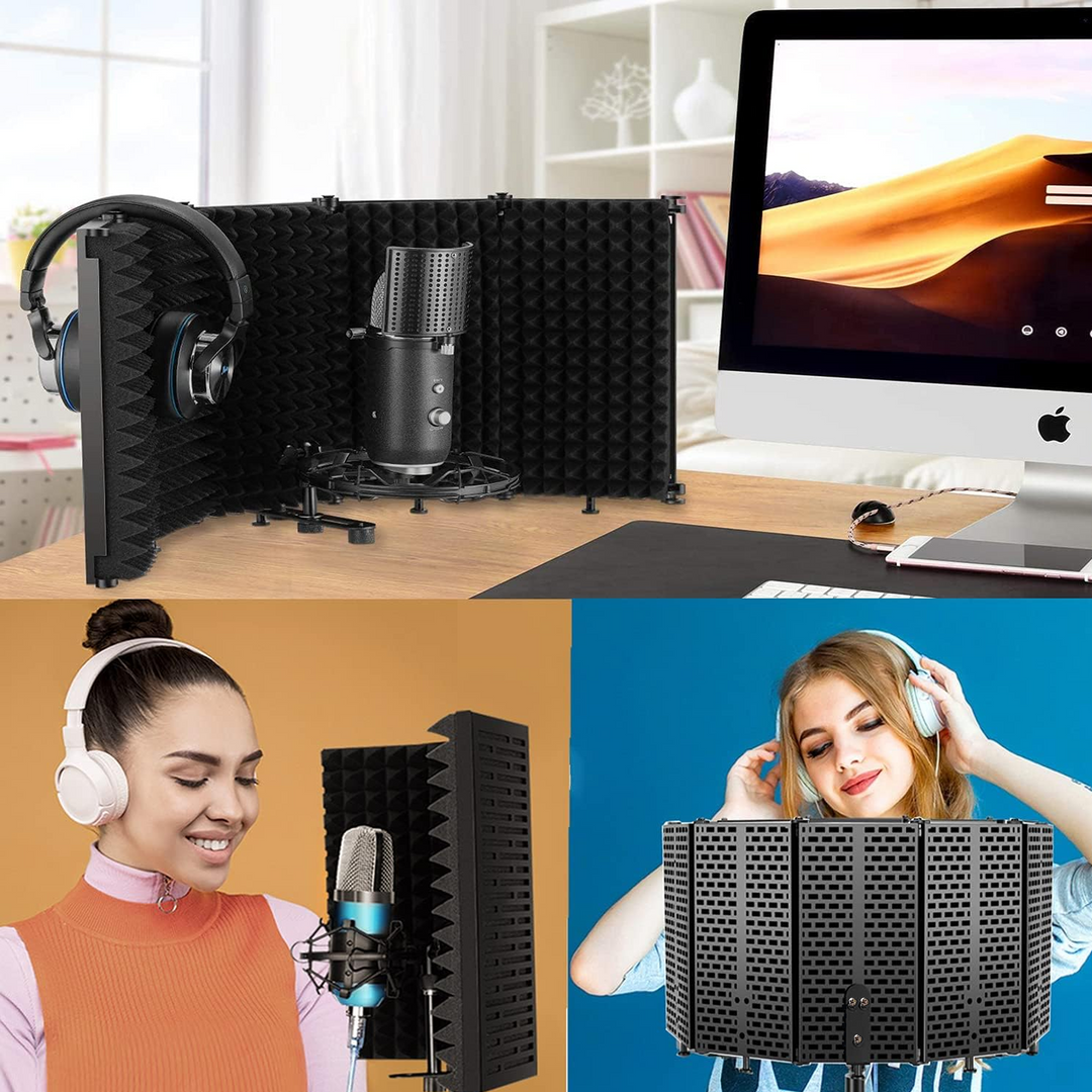 mikrotonit reflektiosuodatin til studie og podcast