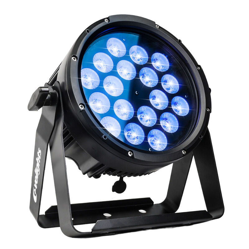 Evolights Glacier 18 LED PAR IP65 – 18 x 12 W RGBWA-UV