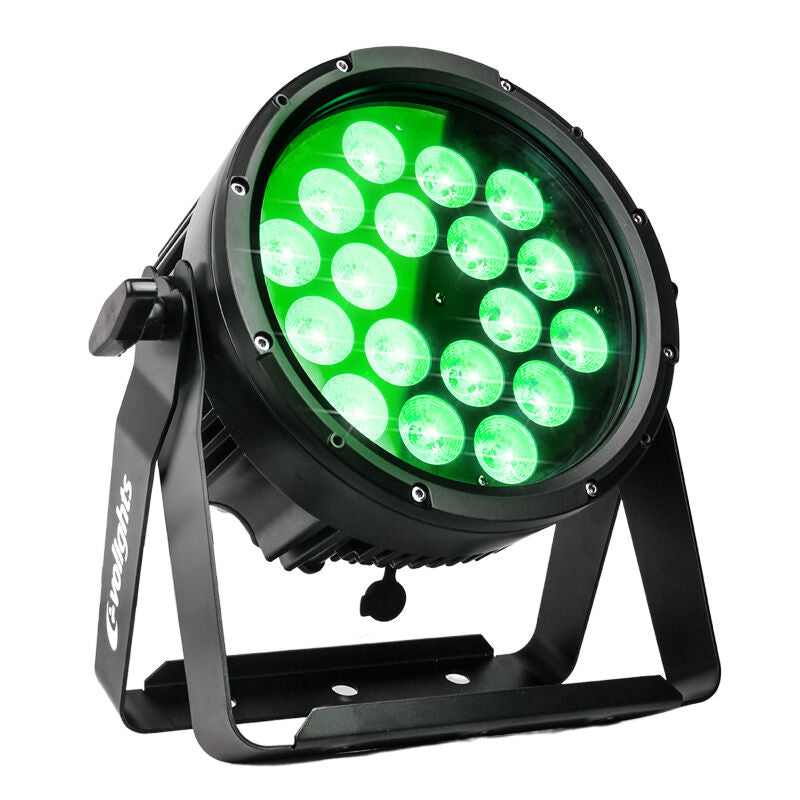 Evolights Glacier 18 LED PAR IP65 – 18x12W RGBWA-UV