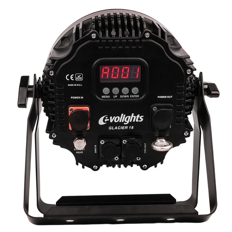 Evolights Glacier 18 LED PAR IP65 – 18x12W RGBWA-UV