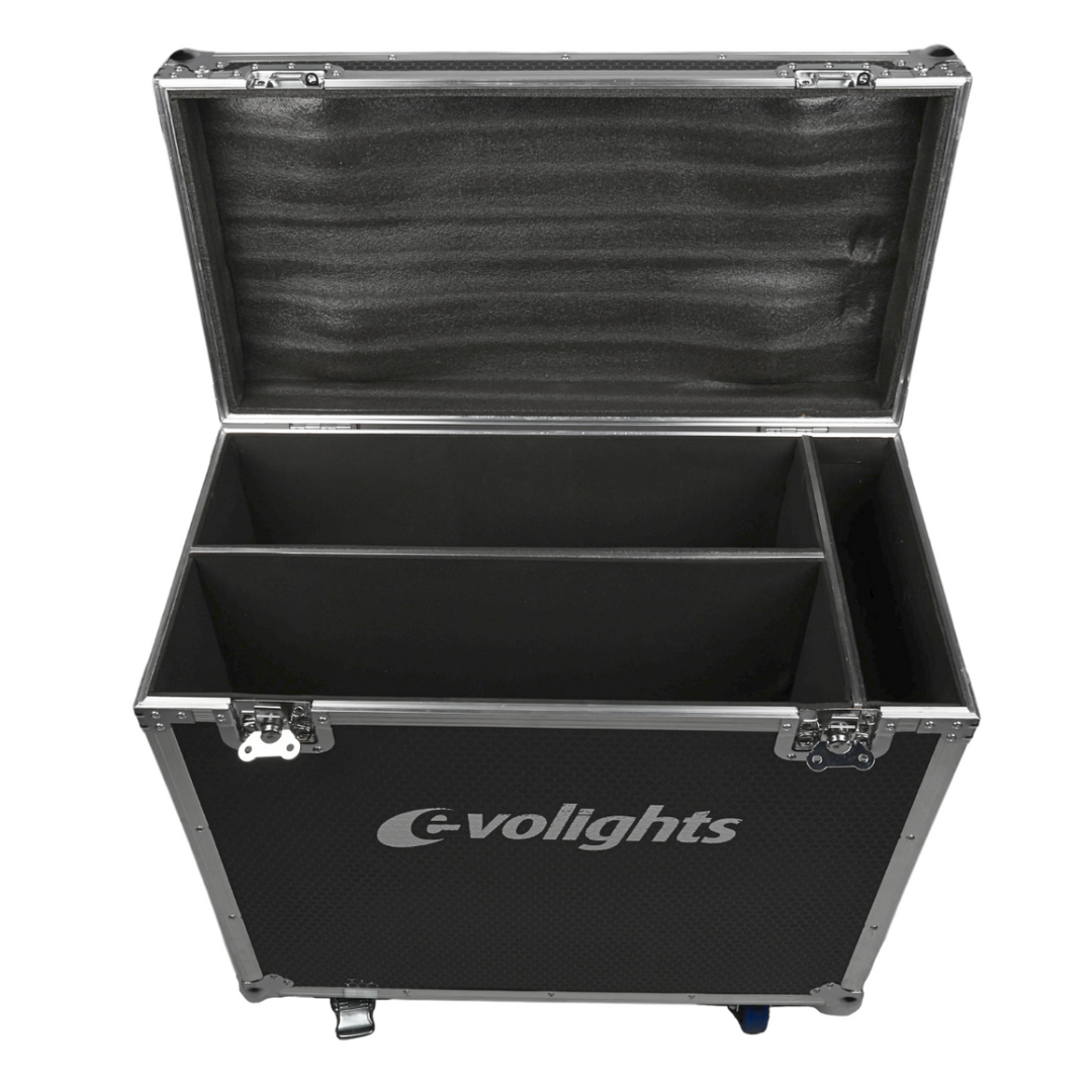 flightcase 2 x Evolights Lumen 7 Ring -laitteelle
