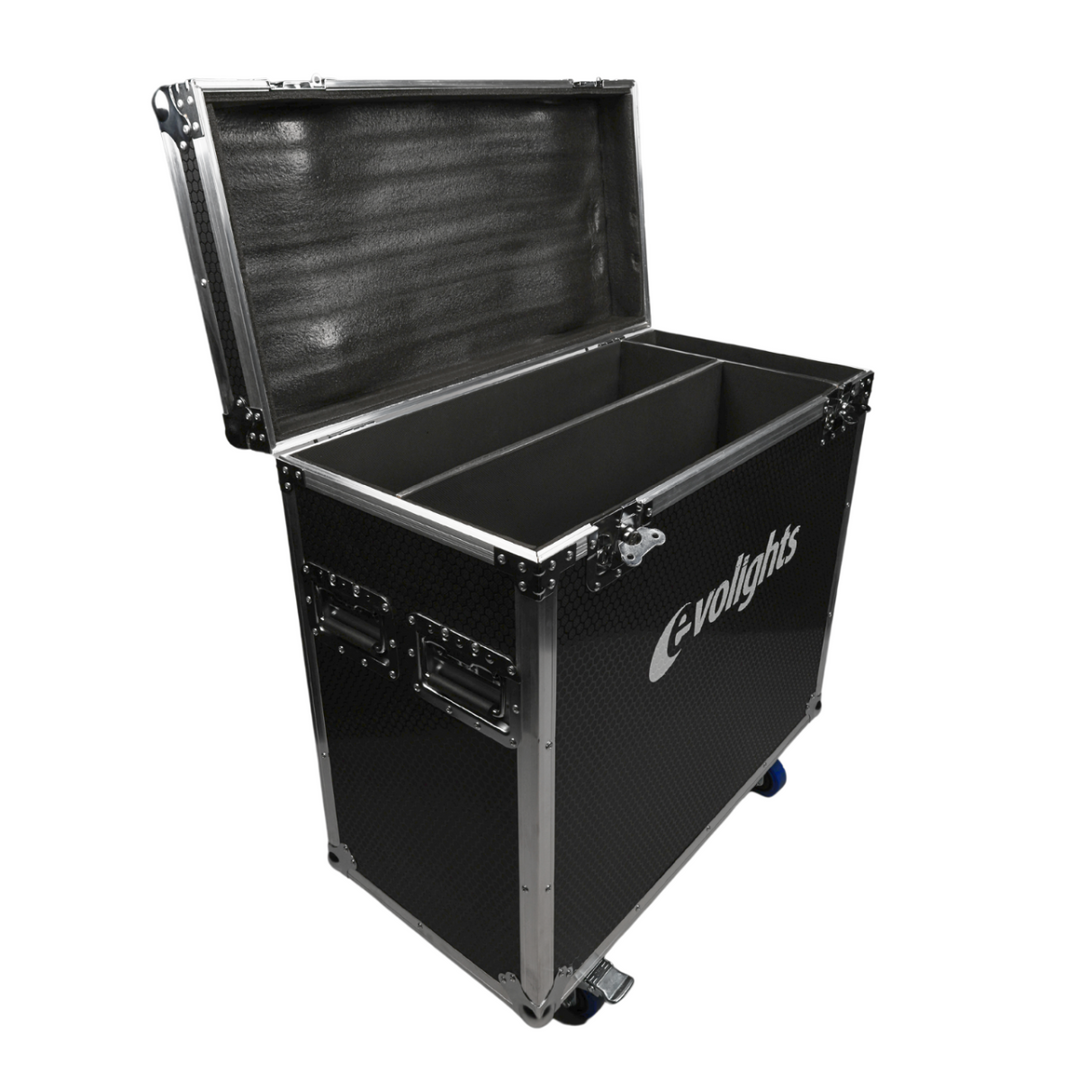 flightcase 2 x Evolights Lumen 7 Ring -laitteelle