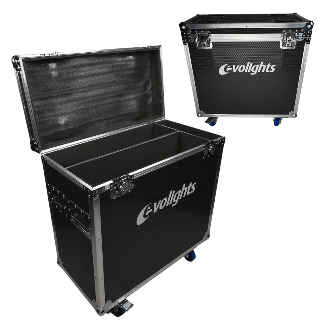 flightcase 2 x Evolights Lumen 7 Ring -laitteelle