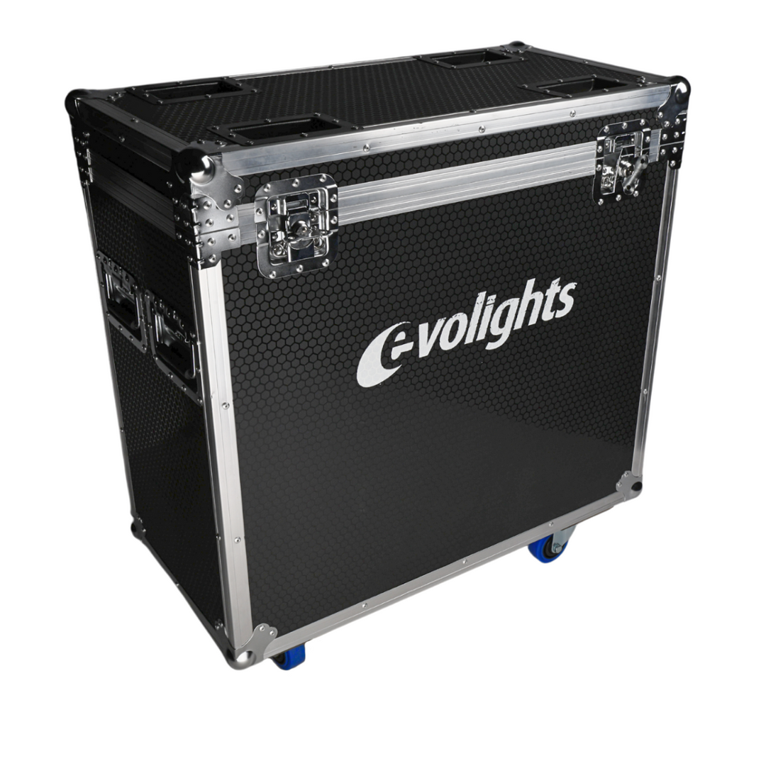 flightcase 2 x Evolights Lumen 7 Ring -laitteelle