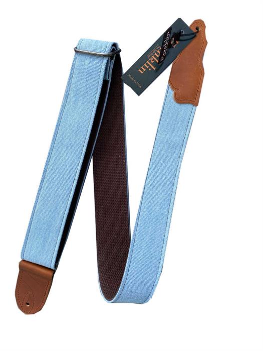 Franklin Kitarahihna - Denim - Sininen ja ruskea - DN-BL-CG