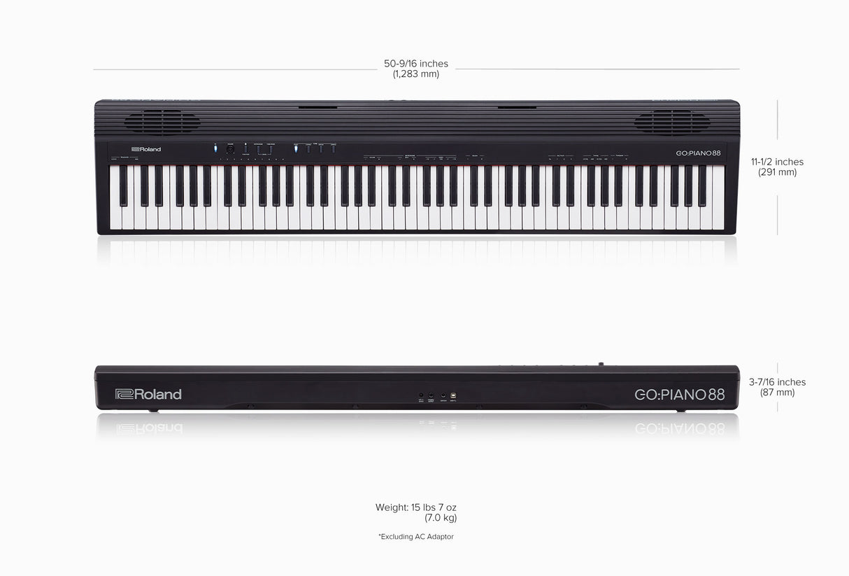 Roland GO:PIANO88PX Kosketinsoittimet (Musta)