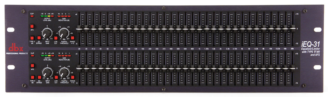 dbx iEQ31 2x 31 Kaistan Graafinen Taajuuskorjain/Rajoitin