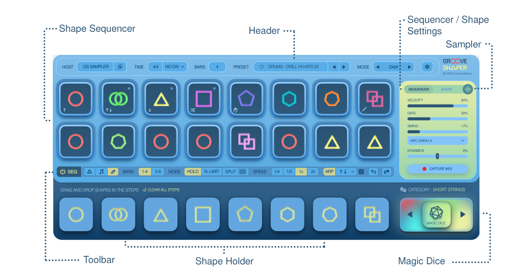 Groove Shaper (Plugin) + laajennuspaketit Bundle