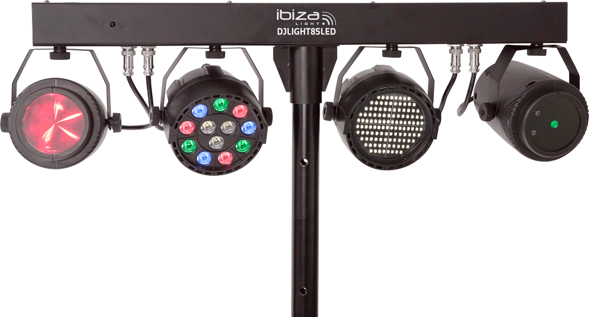 Ibiza LED-valopalkki Moonflower, Laser ja Strobe