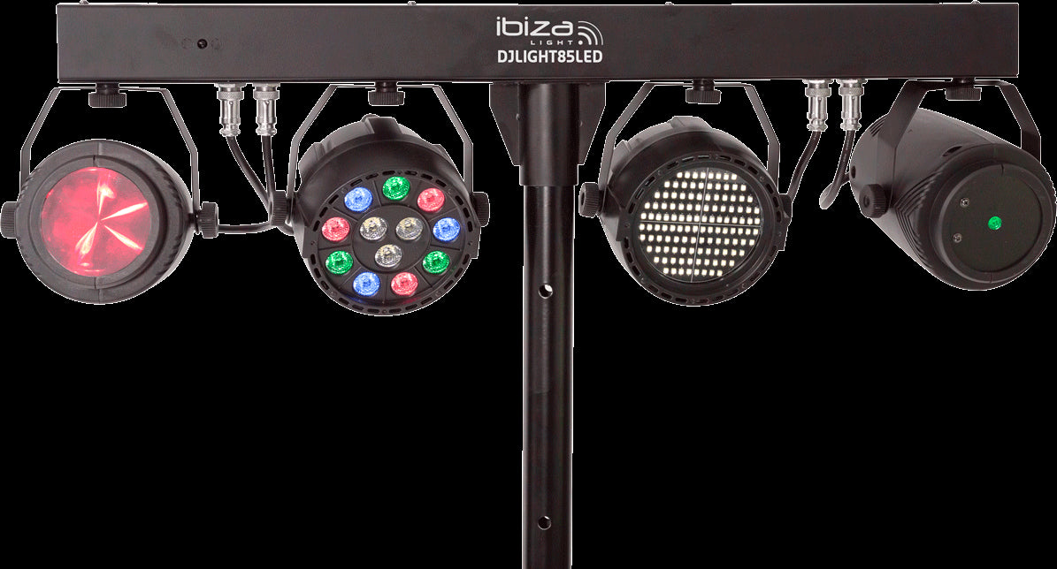 Ibiza LED-valopalkki Moonflower, Laser ja Strobe