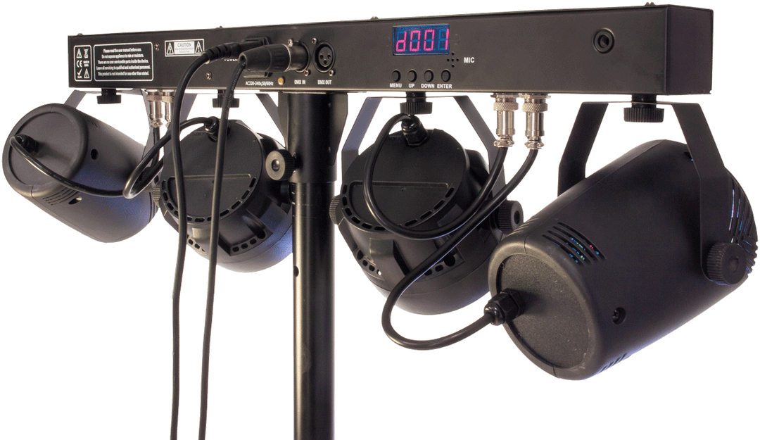 Ibiza LED-valopalkki Moonflower, Laser ja Strobe