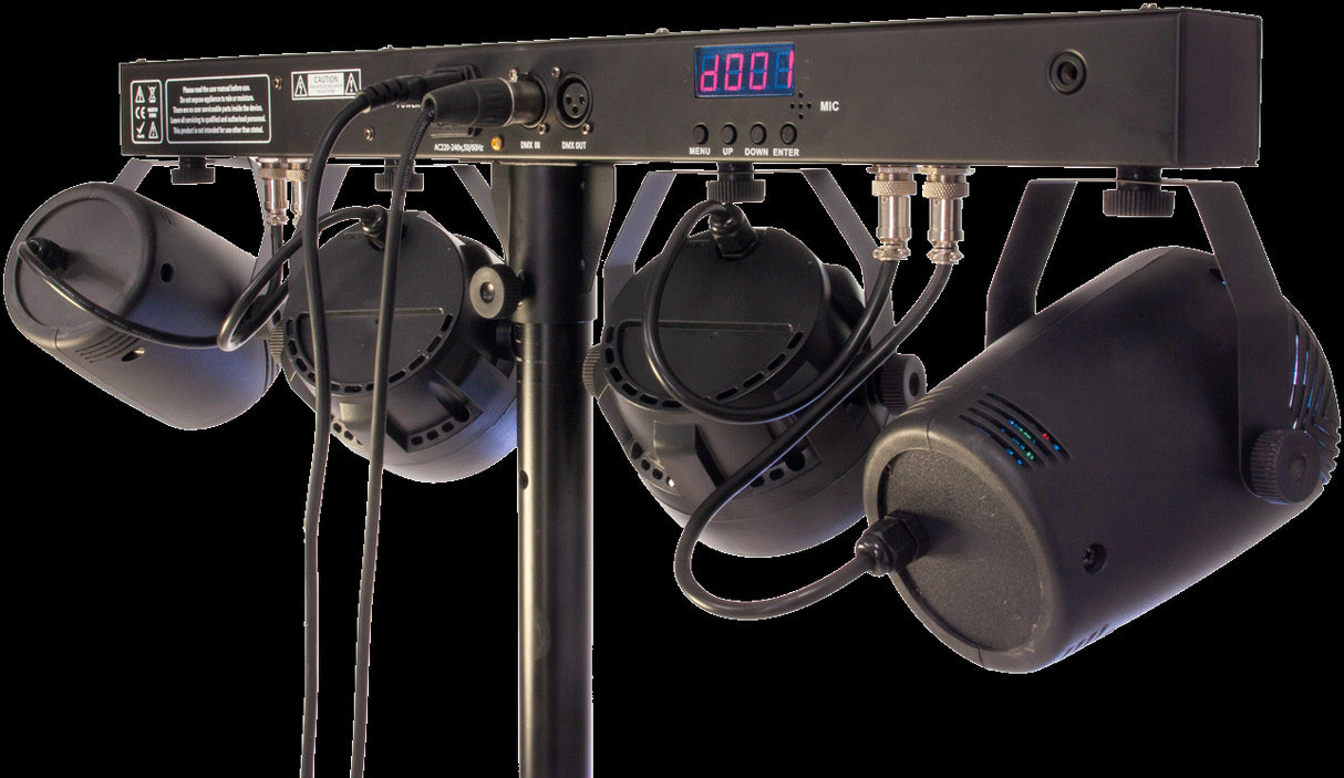 Ibiza LED-valopalkki Moonflower, Laser ja Strobe