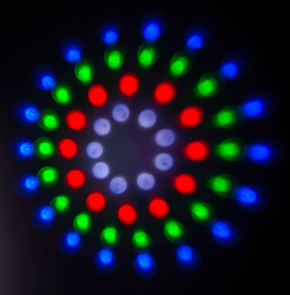 Ibiza LED-valopalkki Moonflower, Laser ja Strobe