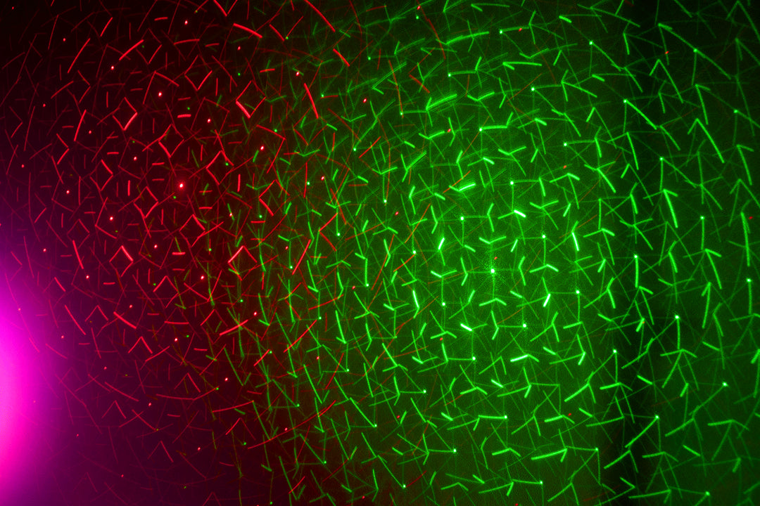 Ibiza LED-valopalkki Moonflower, Laser ja Strobe