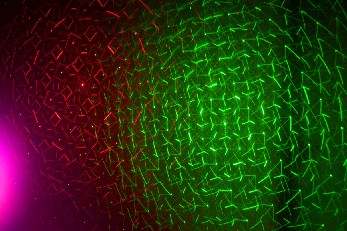 Ibiza LED-valopalkki Moonflower, Laser ja Strobe