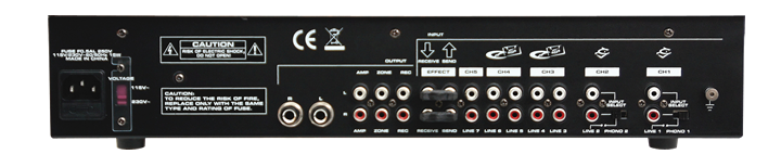 BST AT-218 DJ 6-kanavainen mikseri Bluetooth-yhteydellä.