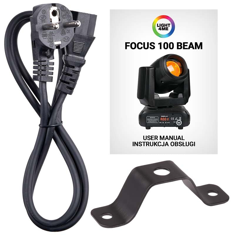 LIGHT4ME FOCUS 100 BEAM LED-liikkuva pää