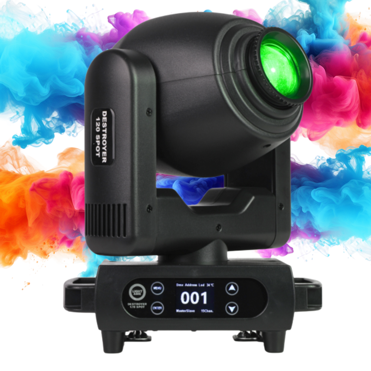 Light4Me Destroyer 120W Spot Moving Head LED