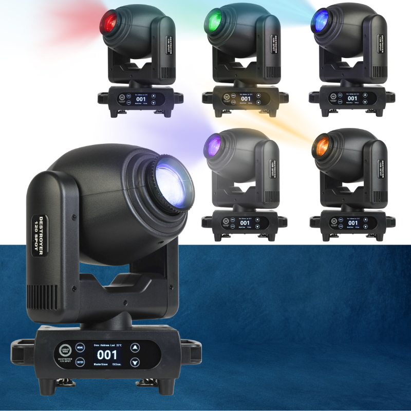 Light4Me Destroyer 120W Spot Moving Head LED