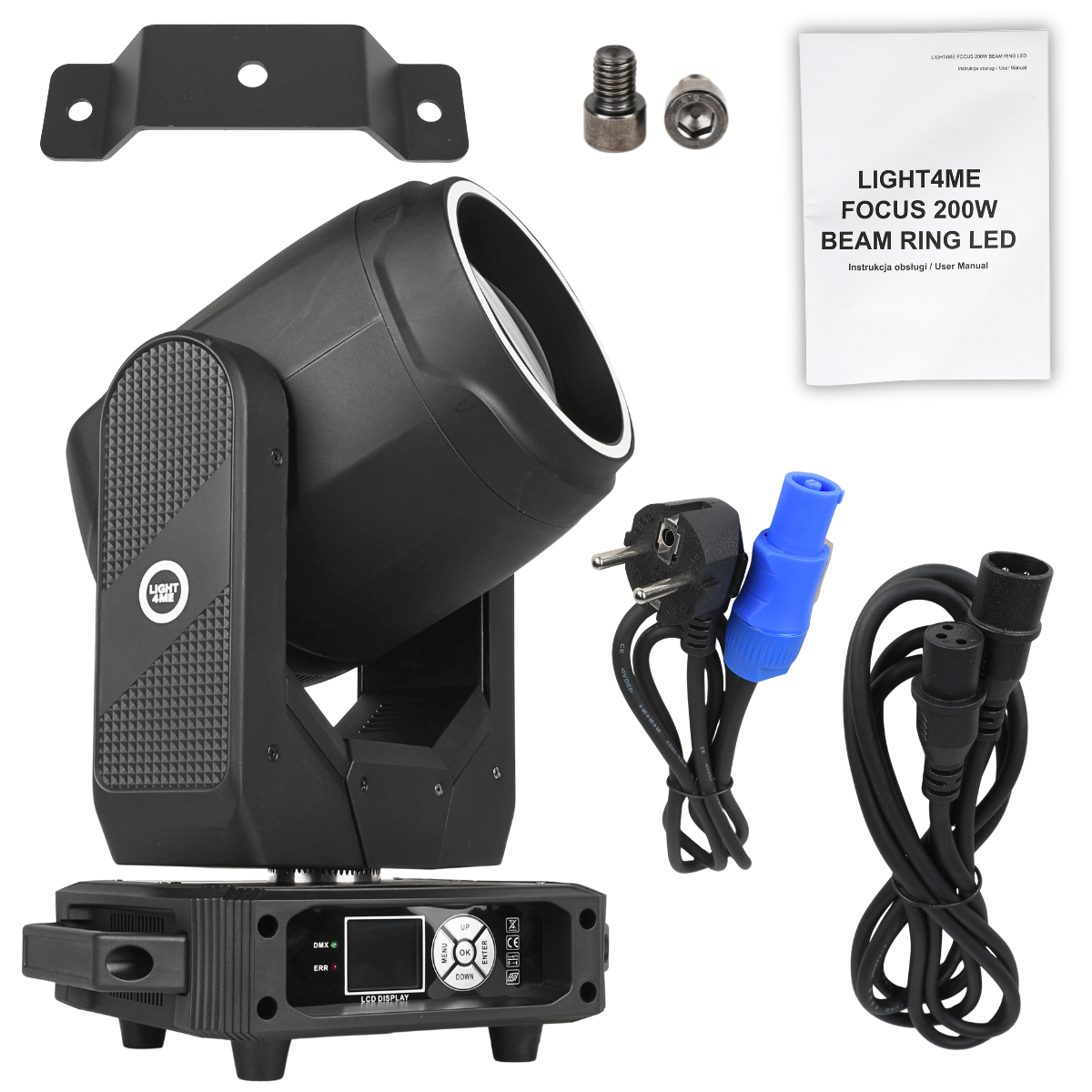 LIGHT4ME FOCUS 200W BEAM RING LED moving head