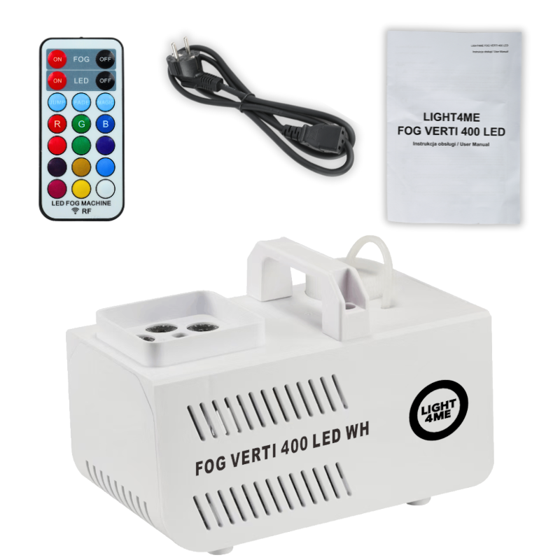 Light4Me VERTI 400 Fog Machine Hvid