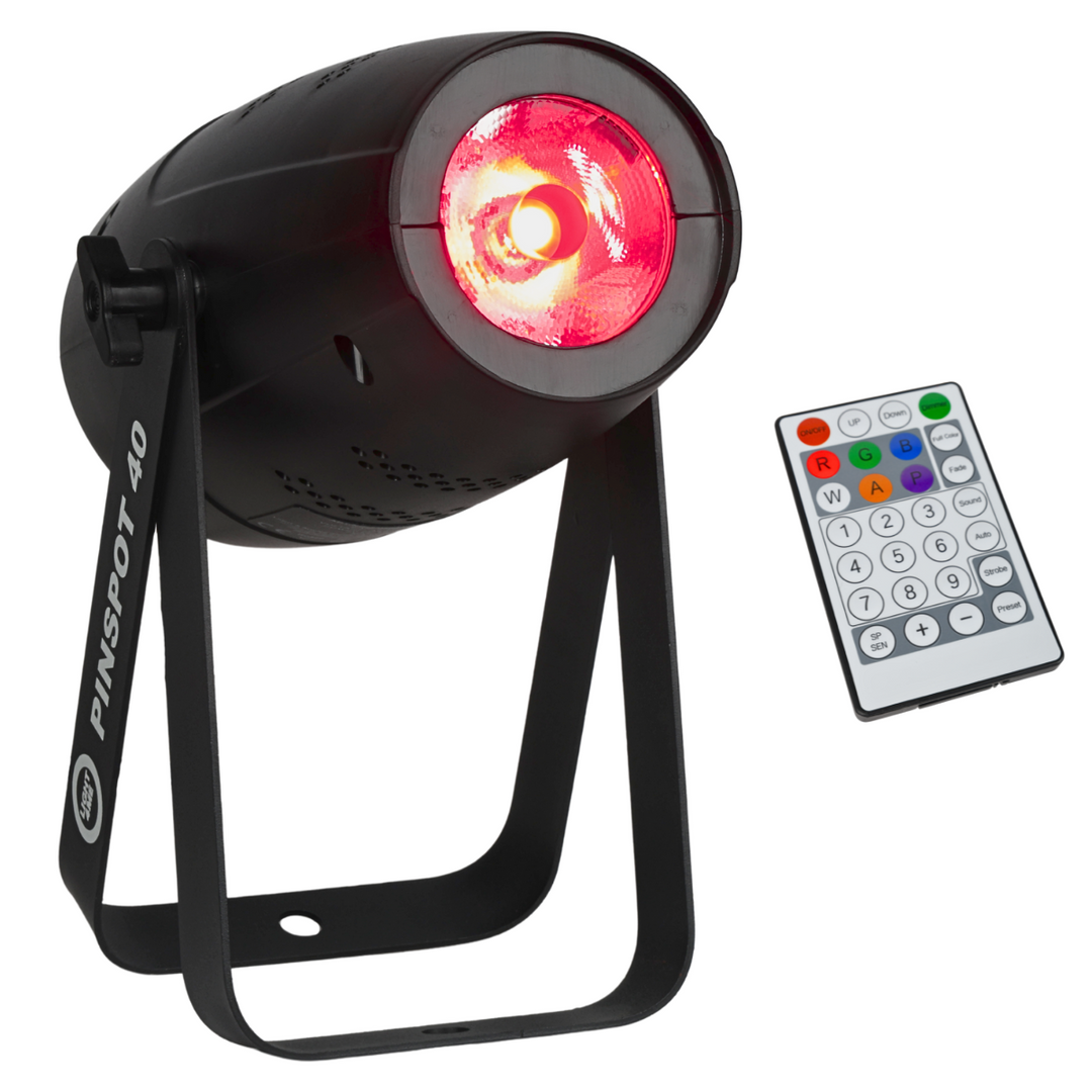 Light4Me Pinspot-valo 40 Watt RGBW