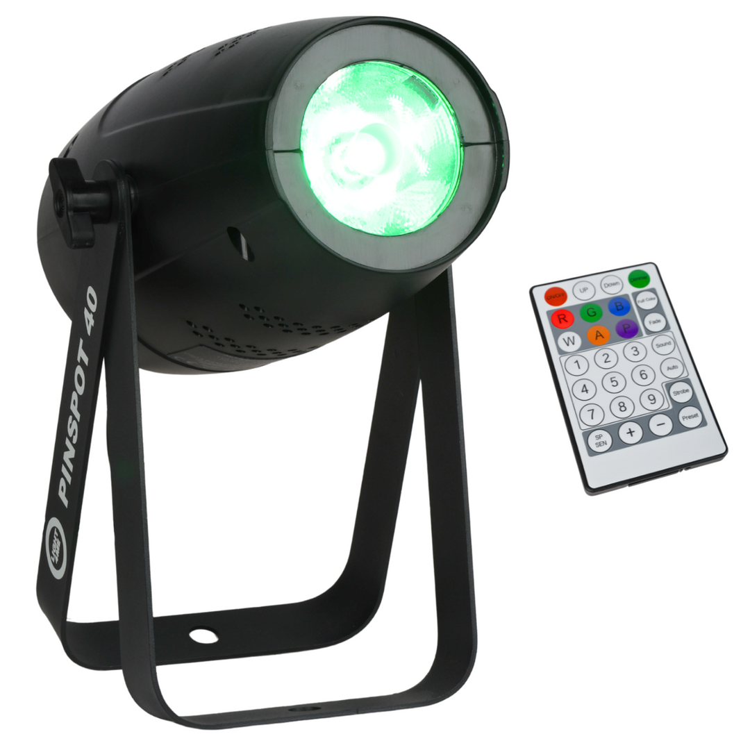 Light4Me Pinspot-valo 40 Watt RGBW