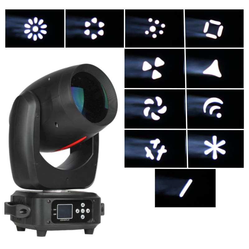 LIGHT4ME RED LINE BEAM 120W LED moving head -akseli