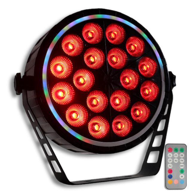 LIGHT4ME RING PAR 18 RGBW lava-spotlight-effekti