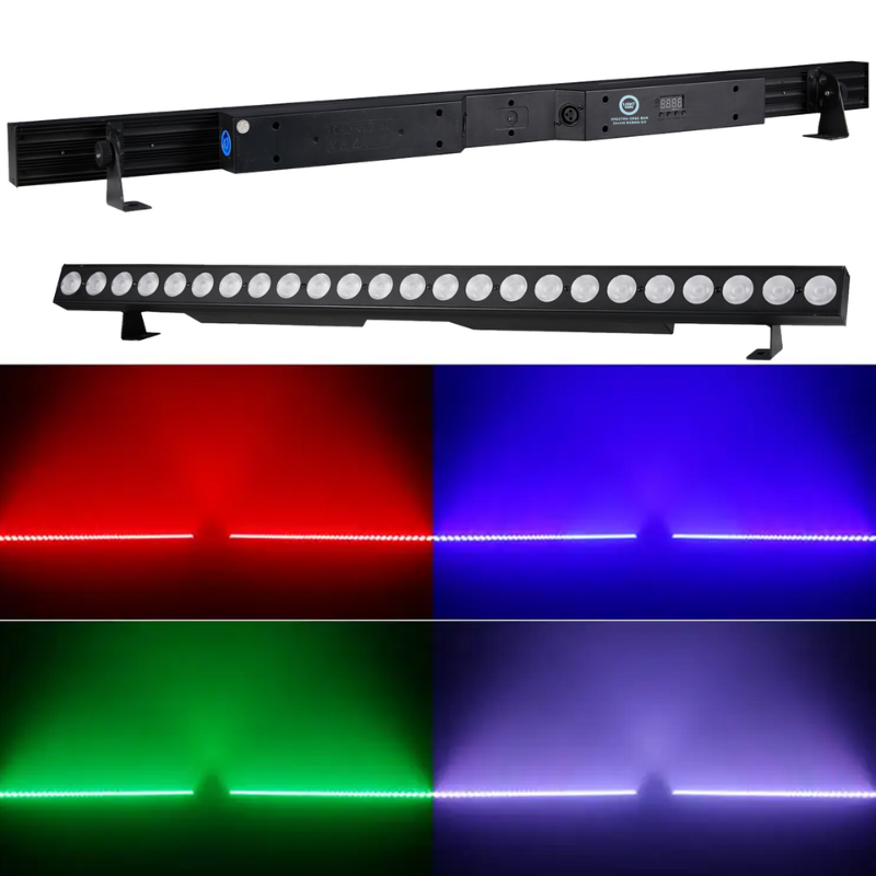Light4Me Spectra CREE -valopalkki 24x6W RGBWA-UV