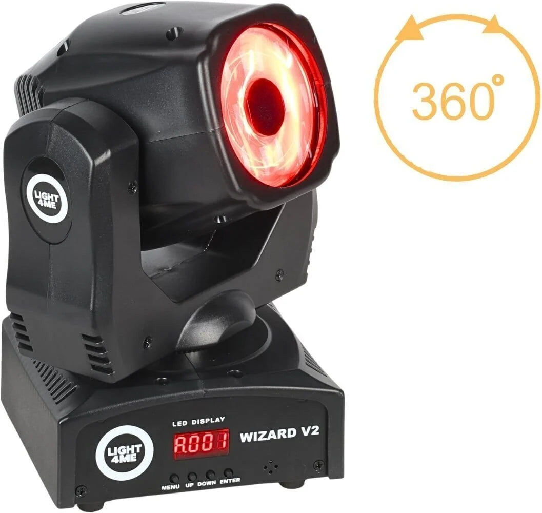 LIGHT4ME WIZARD v2 moving head FX-valaistus