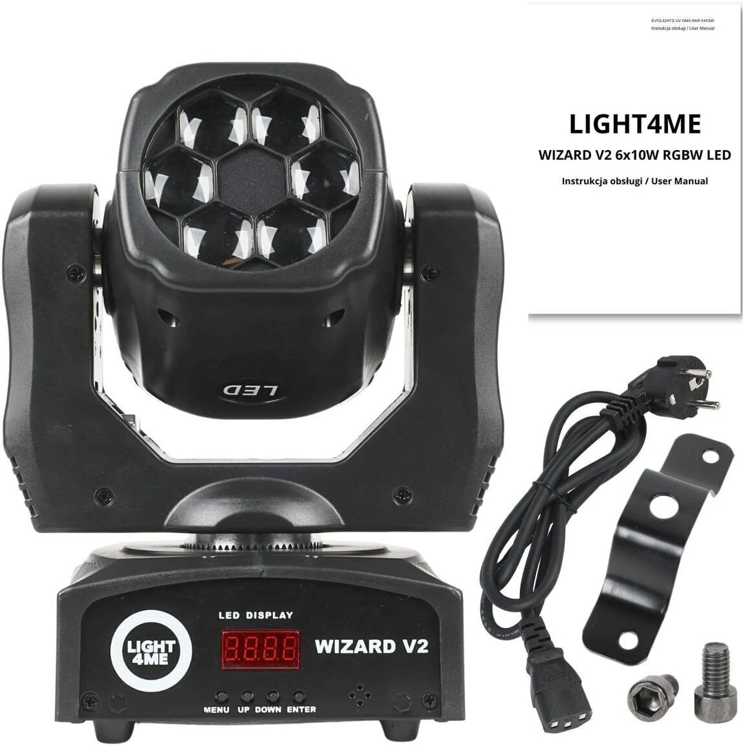 LIGHT4ME WIZARD v2 moving head FX-valaistus
