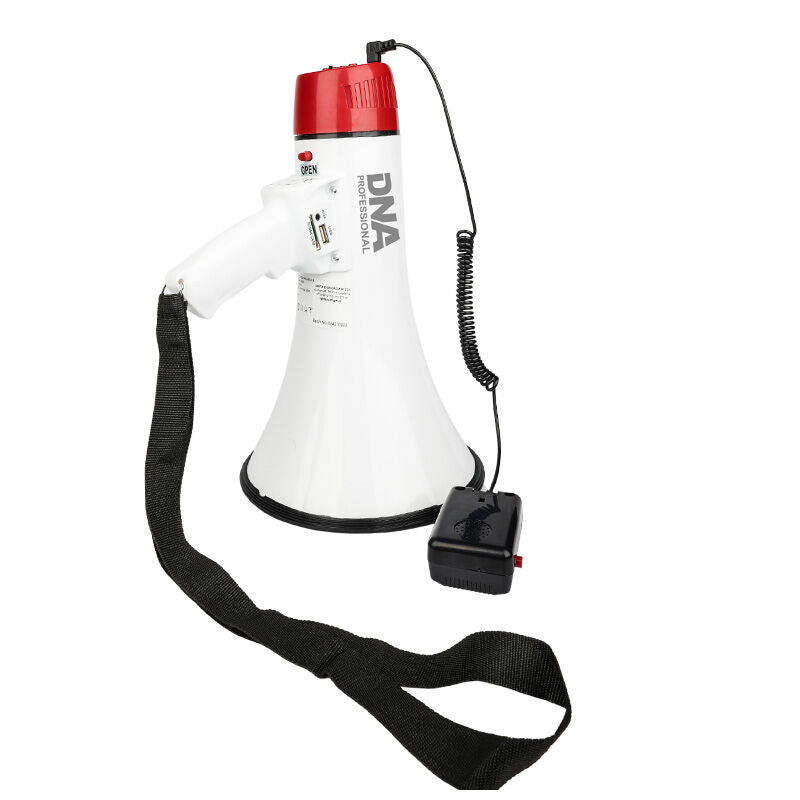DNA MEGA1 megafoni 30W, jossa Bluetooth, USB, AUX & MicroSD