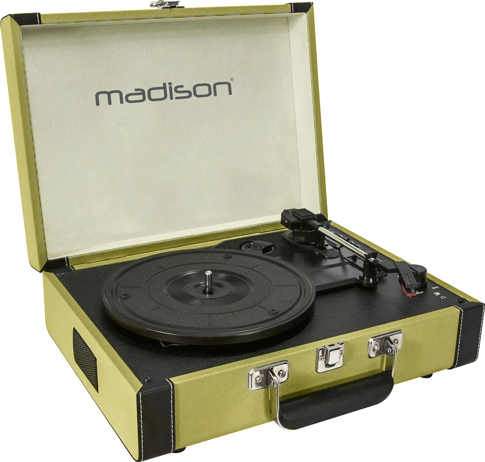 Madison Vintage Levysoitin Bluetoothilla (Vihreä)