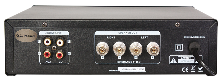 MAD1000 HI-FI-vahvistin ja Bluetooth (2x50W)