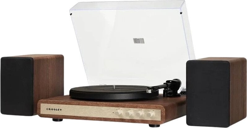 Crosley C65 Levysoitin kaiuttimilla, pähkinä