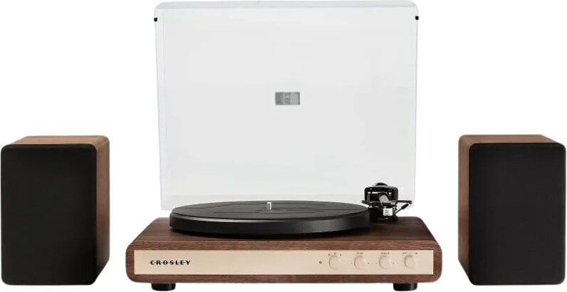 Crosley C65 Levysoitin kaiuttimilla, pähkinä