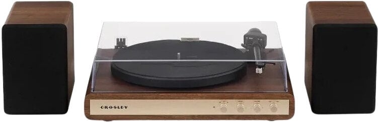 Crosley C65 Levysoitin kaiuttimilla, pähkinä