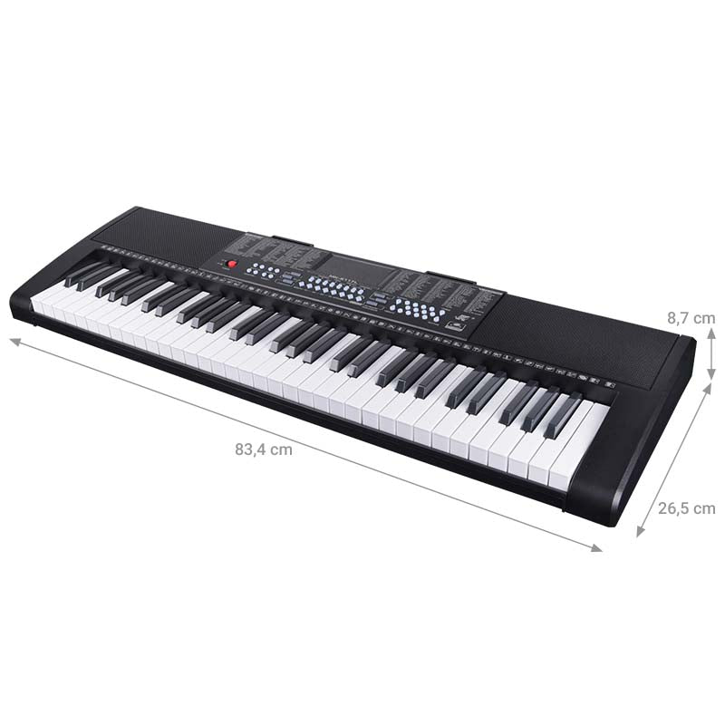 Kosketinsoittimet m. LED (61 Tangenter)