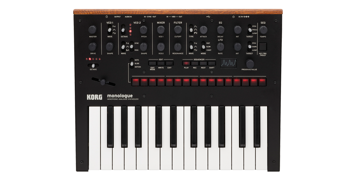 Korg Monologue Synthesizer (Musta)
