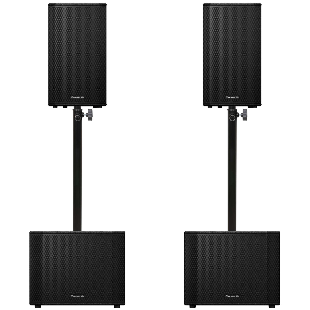 Pioneer DJ 2x XPRS-1152ST + 2x XPRS-122 -paketti