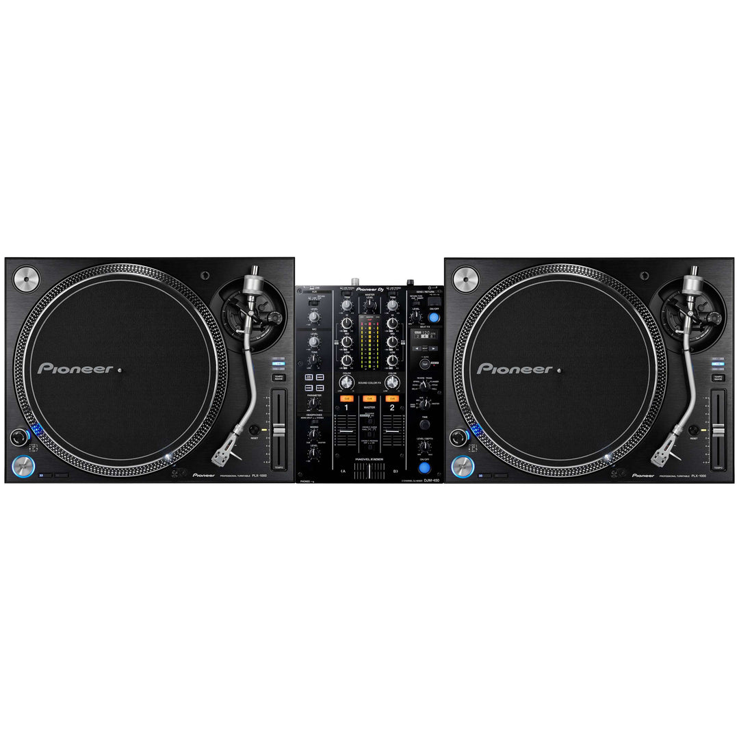 Pioneer DJ DJM-450 + PLX-1000 -paketti